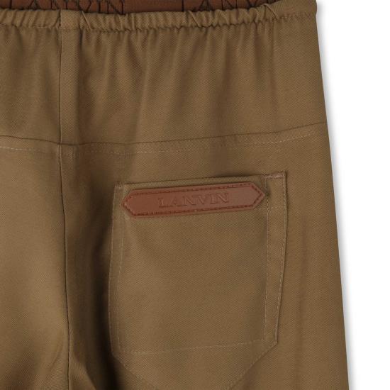 25FW [키즈] 랑방 스트레이트 팬츠 N30275 585 Brown - LANVIN