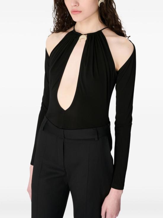 25FW 마린세르 긴팔 티셔츠 WTO459A CJER0082BK99 Black - MARINE SERRE