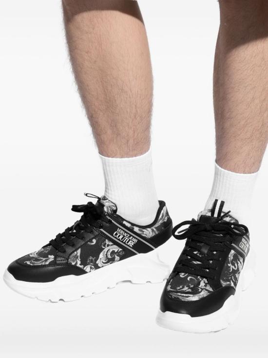 25FW 베르사체 스니커즈 79YA3SC2ZSC85 U23 Black - VERSACE