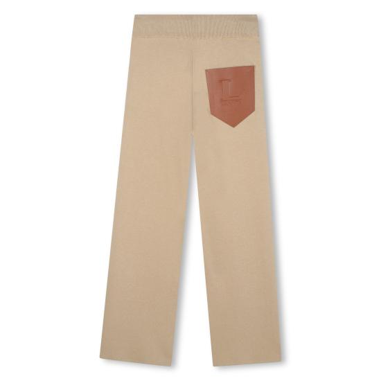 25FW [키즈] 랑방 스트레이트 팬츠 N30274 P51 Beige - LANVIN