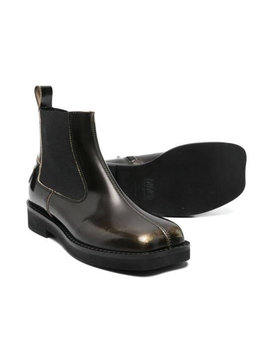 25FW [키즈] MM6 메종마르지엘라 미들 부츠 81019 Black - MM6 MAISON MARGIELA