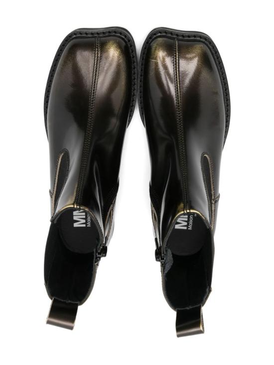 25FW [키즈] MM6 메종마르지엘라 미들 부츠 81019 Black - MM6 MAISON MARGIELA