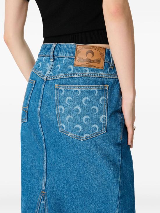 25FW 마린세르 숏 스커트 WSK126A CDEN0002BL05 Blue - MARINE SERRE