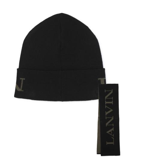 25FW [키즈] 랑방 모자 N30323 M46 Black - LANVIN