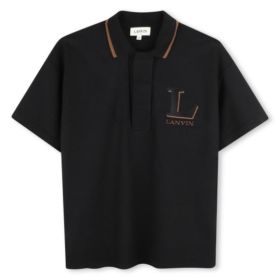 25FW [키즈] 랑방 폴로 셔츠 N30289 09B Black