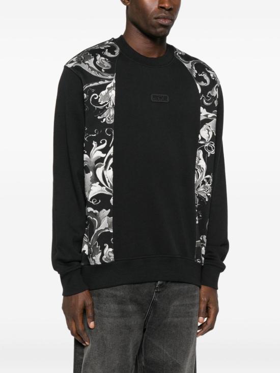 25FW 베르사체 긴팔 티셔츠 79GAI335FS201 899 Black - VERSACE