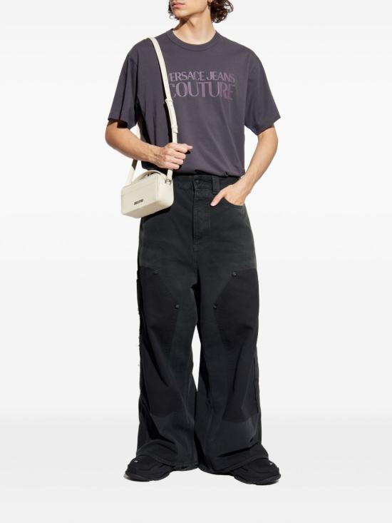 25FW 베르사체 반팔 티셔츠 79GAHE05CJ00E 831 Grey - VERSACE