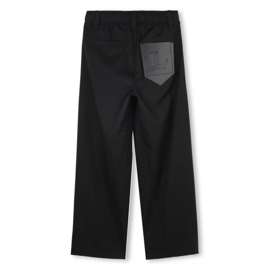 25FW [키즈] 랑방 스트레이트 팬츠 N30303 09B Black - LANVIN