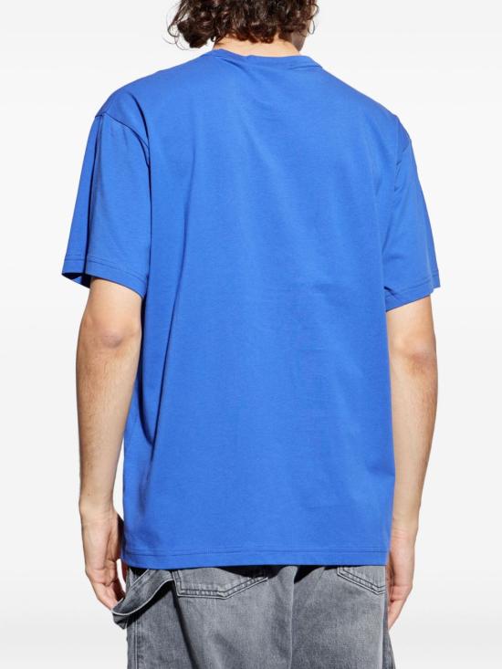 25FW 베르사체 반팔 티셔츠 79GAHE06CJ00E 289 Blue - VERSACE