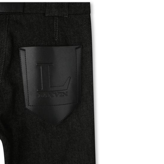 25FW [키즈] 랑방 진 N30325 Z11 Black - LANVIN