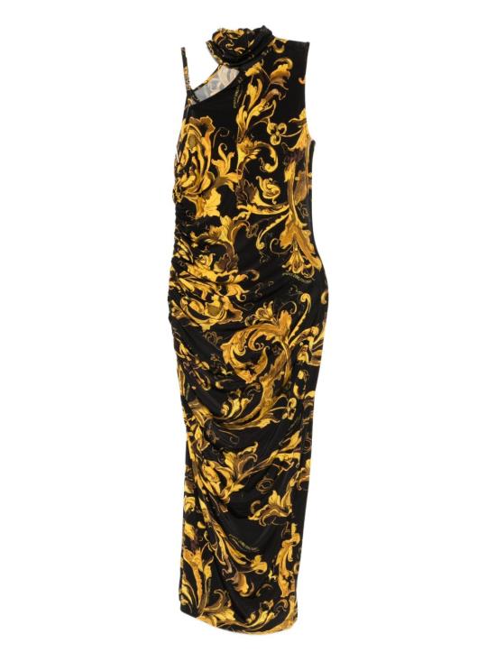 25FW 베르사체 미디 원피스 79HAO909JS500 G89 Black