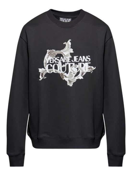 25FW 베르사체 긴팔 티셔츠 79GAIE10CF00E 899 Black