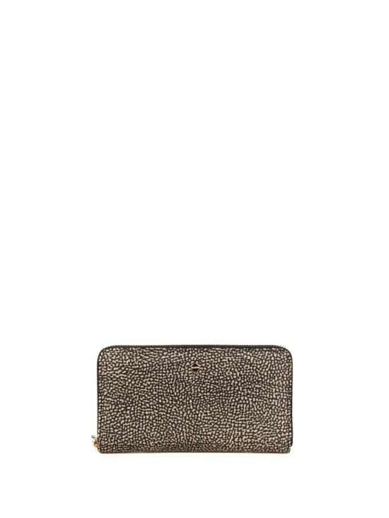 25FW 보르보네제 지갑 930115 I15X11 OP NATURALE NERO - BORBONESE