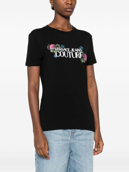 25FW 베르사체 반팔 티셔츠 79HAHB00CJB01 899 Black - VERSACE