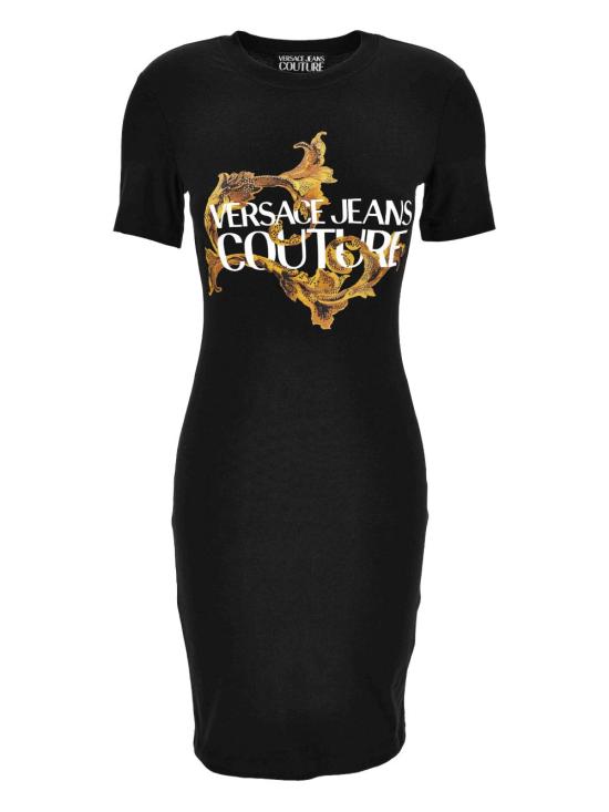 25FW 베르사체 미디 원피스 79HAOE06CJ02E G89 Black