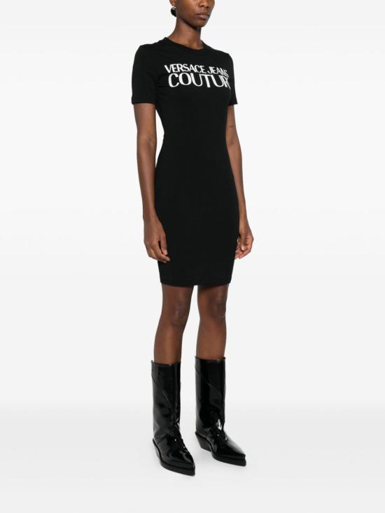 25FW 베르사체 미디 원피스 79HAOE05CJ02E 899 Black - VERSACE