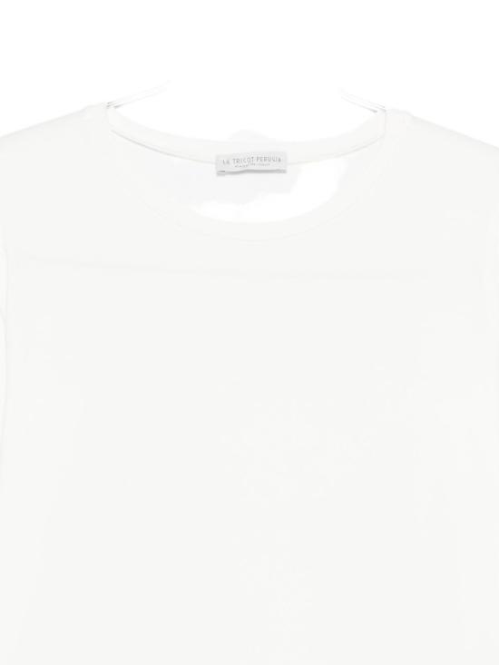 25FW 르 트리콧 페루자 반팔 티셔츠 66325 3020 White - LE TRICOT PERUGIA