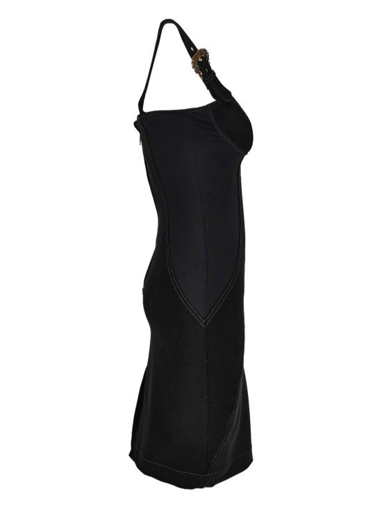 25FW 베르사체 미디 원피스 79HAO94MDT037 909 Black