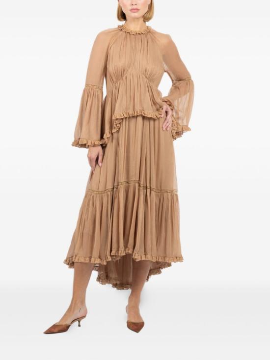 25FW 짐머만 미디 원피스 5345DF251 BIS Beige - ZIMMERMANN