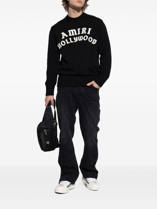 25FW 아미리 긴팔 티셔츠 AMKNCW1094 001 Black - AMIRI