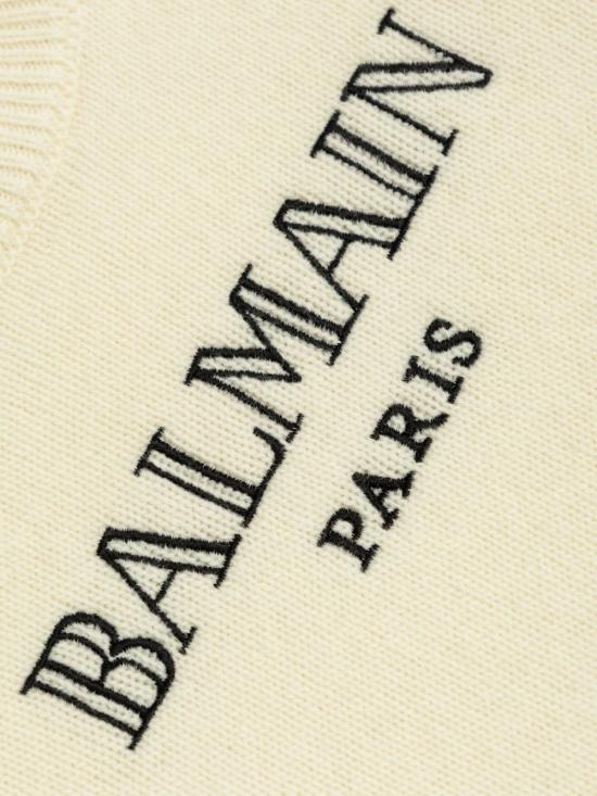 25FW [키즈] 발망 니트/스웻셔츠 BX9P60 Z3294102NE White - BALMAIN