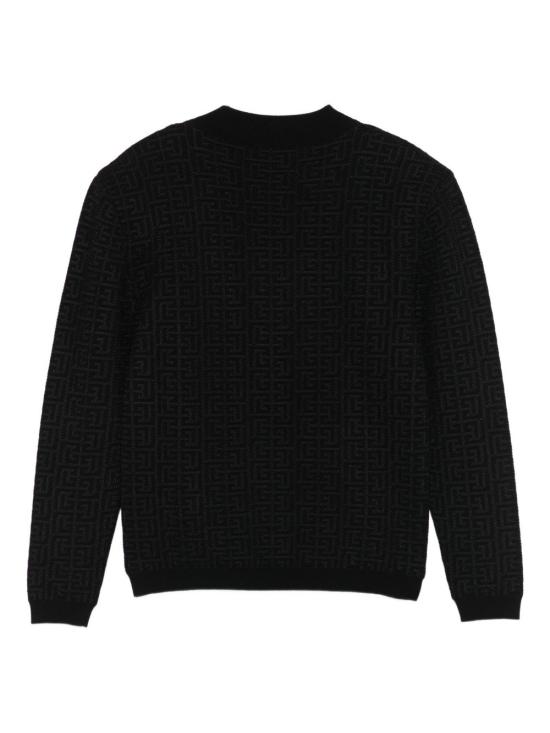 25FW [키즈] 발망 폴로 셔츠 BX9A20 X0121930 Black - BALMAIN