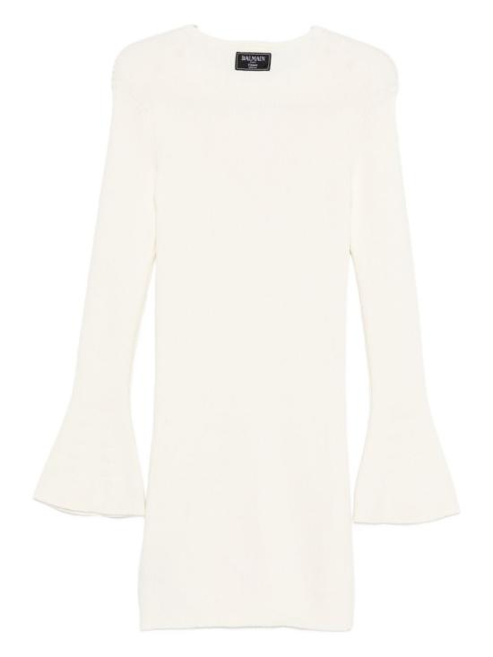 25FW [키즈] 발망 원피스 BX1D30 Z3297102OR White - BALMAIN