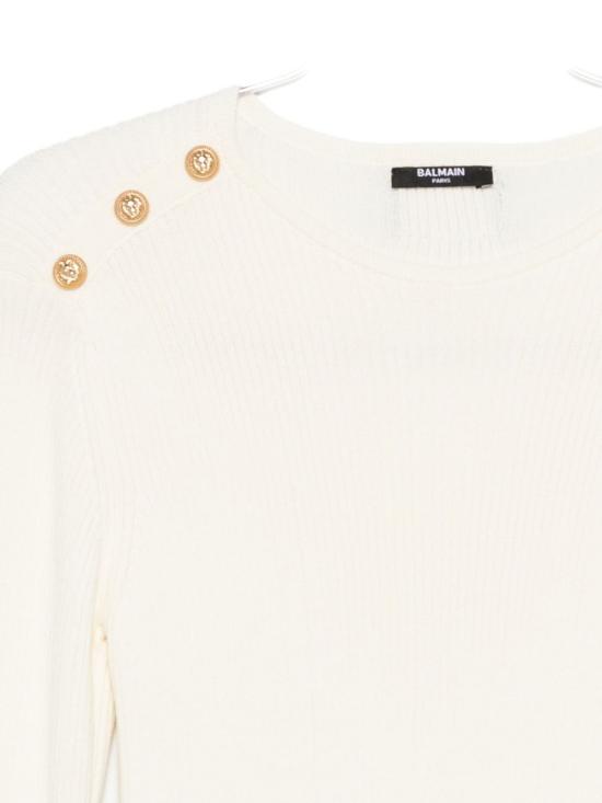 25FW [키즈] 발망 원피스 BX1D30 Z3297102OR White - BALMAIN