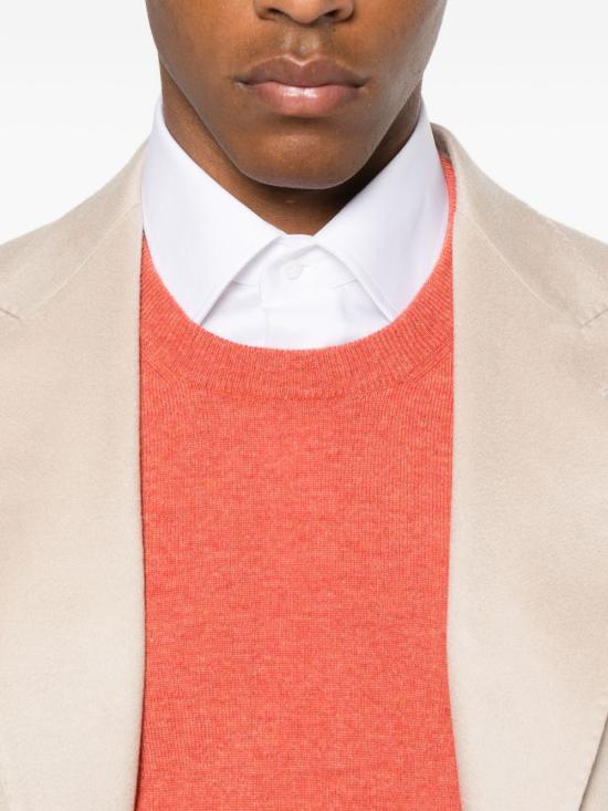 25FW 브루넬로 쿠치넬리 스웨터 M2200100 CRY11 Orange - BRUNELLO CUCINELLI