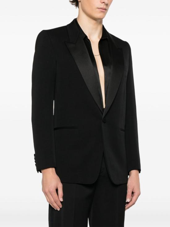 25SS 생로랑 수트 자켓 820004 Y7E631000 Black - SAINT LAURENT