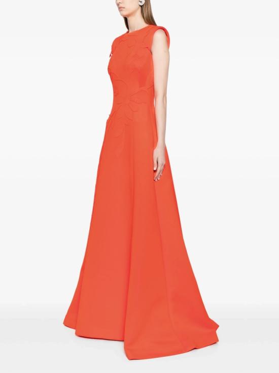  사이드 코베이시 롱 원피스 꽃 자수 네오프렌 드레스 - SAIID KOBEISY