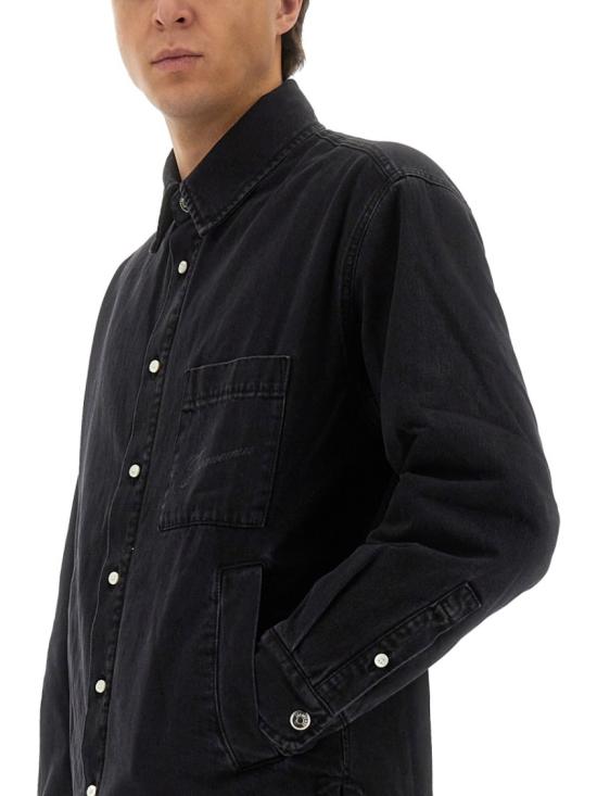 25FW 자크뮈스 라 슈미즈 불랑제 퍼프 오버셔츠 OUM00115AD0 0019990 Black - JACQUEMUS