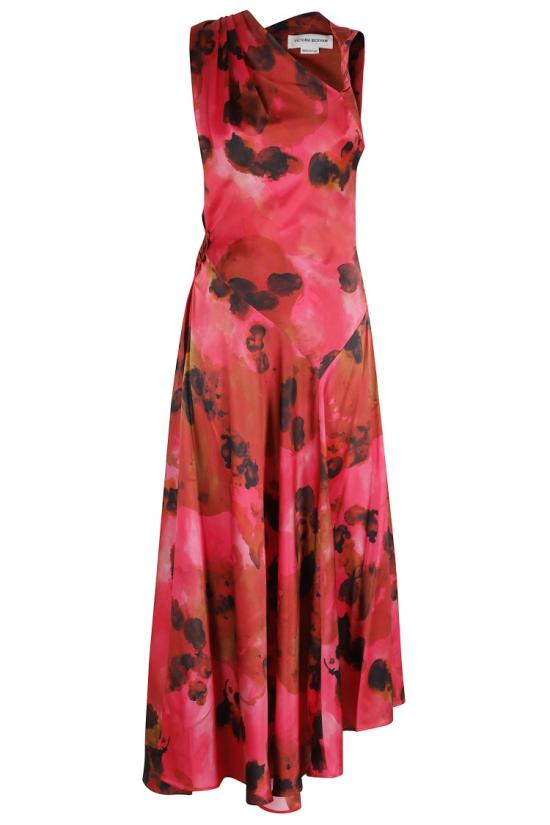 25FW 빅토리아 베컴 롱 원피스 1325WDR006434B 097 Red