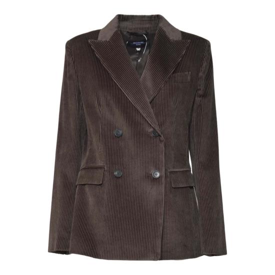 25FW 위켄드막스마라 수트 자켓 2525046062600 015 Cioccolato