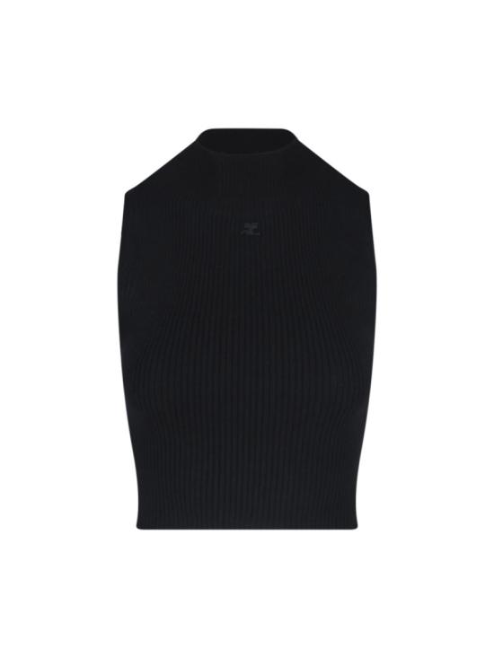 25SS 쿠레쥬 민소매 티셔츠 225MTO402FI00499999 Black