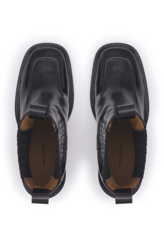  메종키츠네 부츠 LW04313LC0038BLACK Black - MAISON KITSUNE