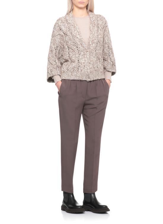 25FW 브루넬로 쿠치넬리 캐시미어 블렌드 청키 니트 가디건 MGR372916 CIK13 Ivory - BRUNELLO CUCINELLI