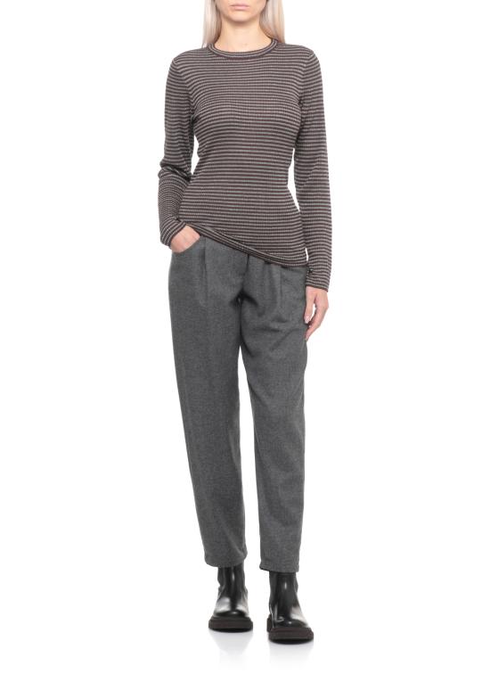 25FW 브루넬로 쿠치넬리 스트레이트 팬츠 MB162P8417 C032 Grey - BRUNELLO CUCINELLI