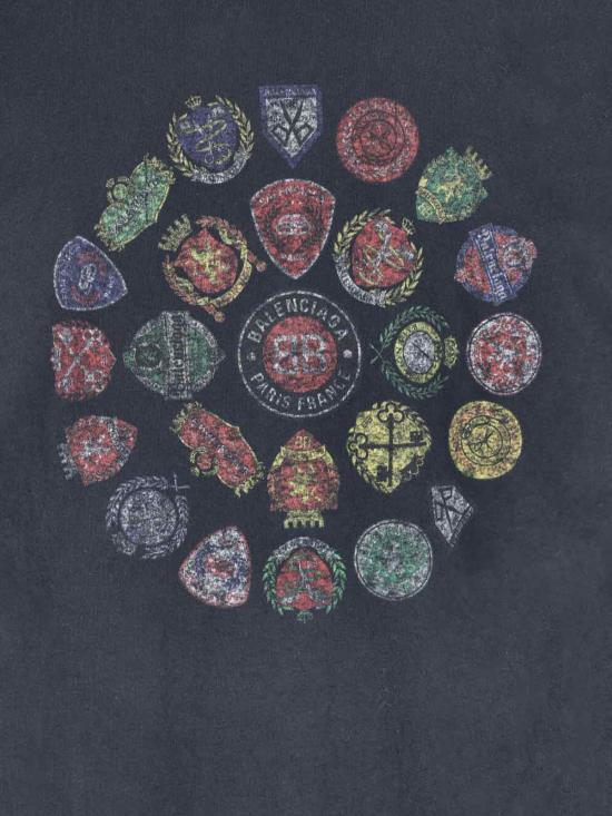 25FW 발렌시아가 반팔 티셔츠 764235 TTVH4 1041 Black - BALENCIAGA