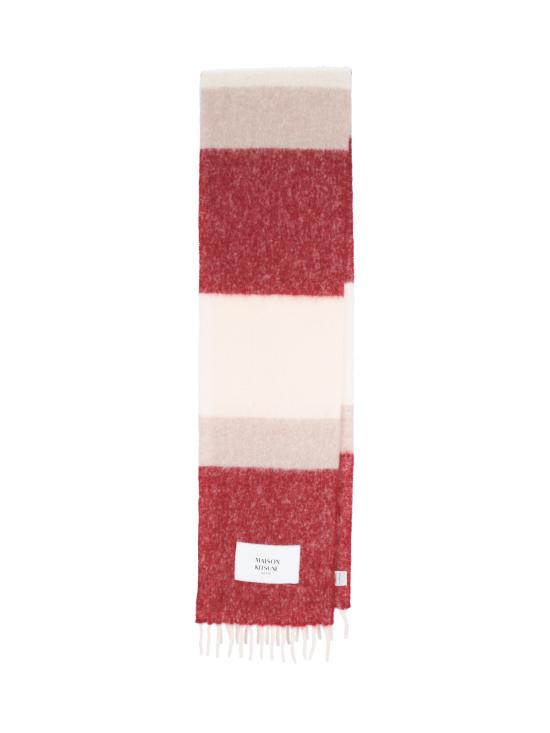 25FW 메종키츠네 알파카 스트라이프 스카프 PM06203WA0022 0390 MultiColour