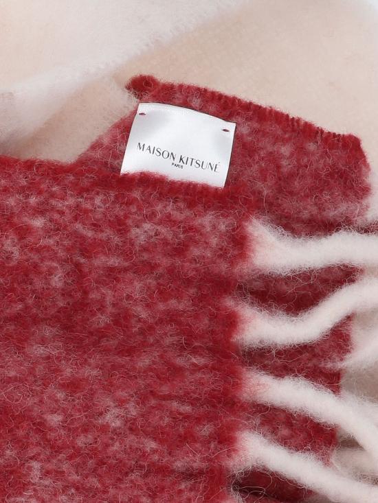 25FW 메종키츠네 알파카 스트라이프 스카프 PM06203WA0022 0390 MultiColour - MAISON KITSUNE