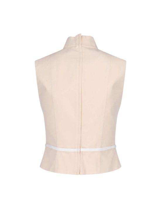 25FW 모스키노 긴팔 티셔츠 252D 0806 5436 1002 White - MOSCHINO