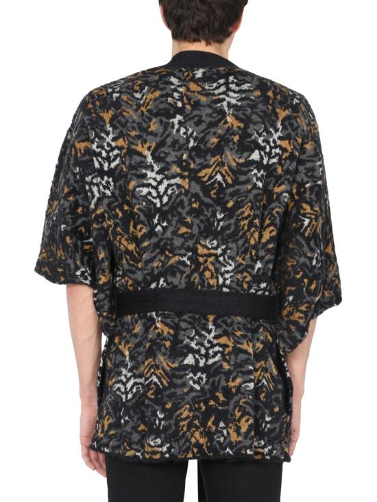 26SS 생로랑 레오파드 니트 숏 슬리브 가디건 644663 YAWU21026 ANIMALIER - SAINT LAURENT