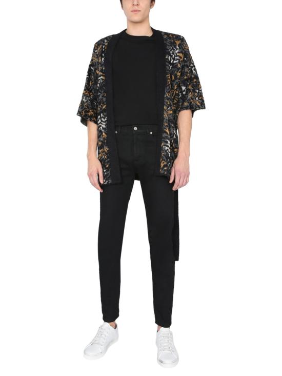26SS 생로랑 레오파드 니트 숏 슬리브 가디건 644663 YAWU21026 ANIMALIER - SAINT LAURENT