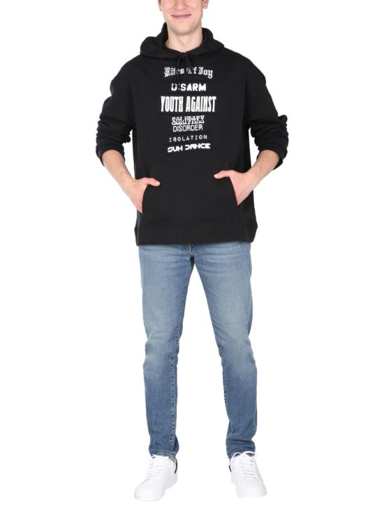  라프 시몬스 긴팔 티셔츠 211 M163B 190030099 BLACK - RAF SIMONS