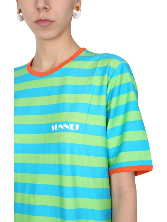  서네이 X 엘레오노라 보누치 반팔 티셔츠 SN1PXH06AP JR001R22 MULTICOLOUR - SUNNEI X ELEONORA BONUCCI