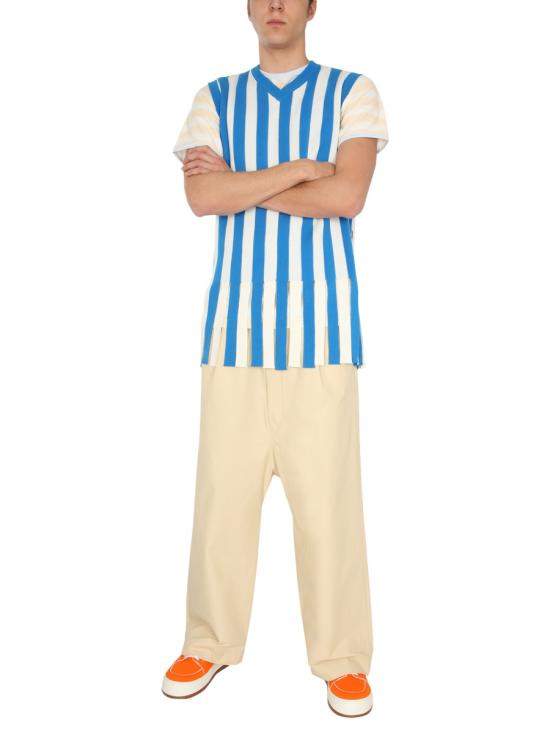  서네이 X 엘레오노라 보누치 스웨터 SN1PXM008001 TTF01WHITETURQUOISE MULTICOLOUR - SUNNEI X ELEONORA BONUCCI