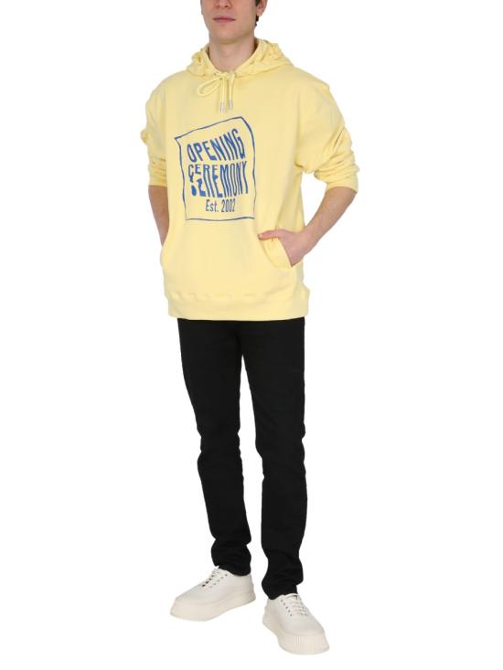  오프닝세레모니 긴팔 티셔츠 YMBB007 S21FLE0021747 YELLOW - OPENING CEREMONY