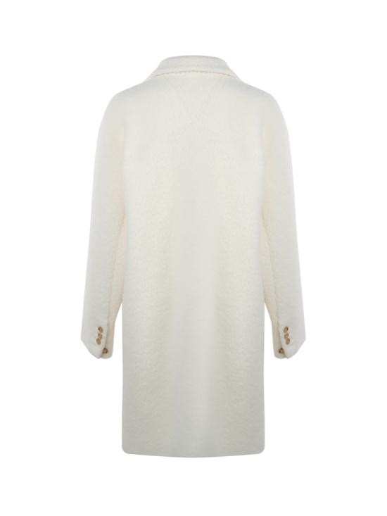 25FW 보테가베네타 코트 709034 V25G09000 White - BOTTEGA VENETA