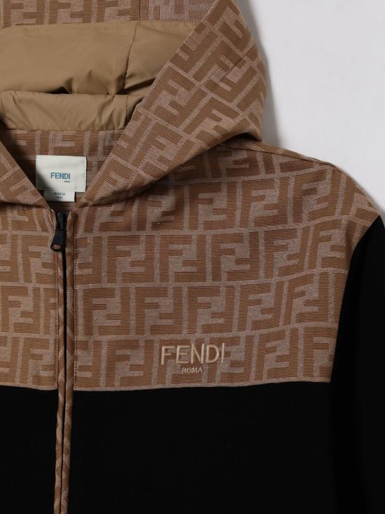 25FW [키즈] 펜디 캐주얼 자켓 JUH1065V0 F13IV Camel - FENDI